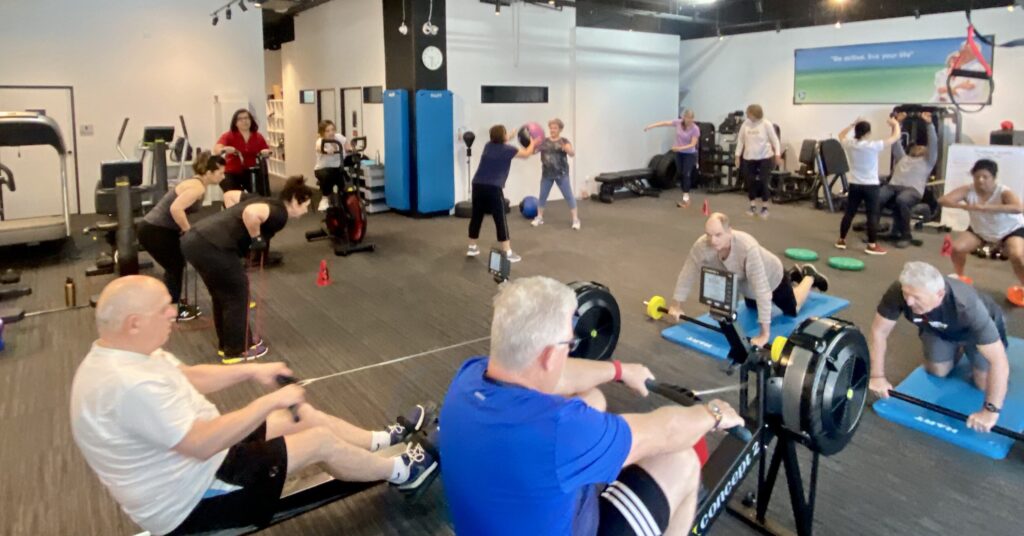 Over 50s exercise class