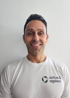 Senior and over 50s trainer John Zaronias at Active and Ageless